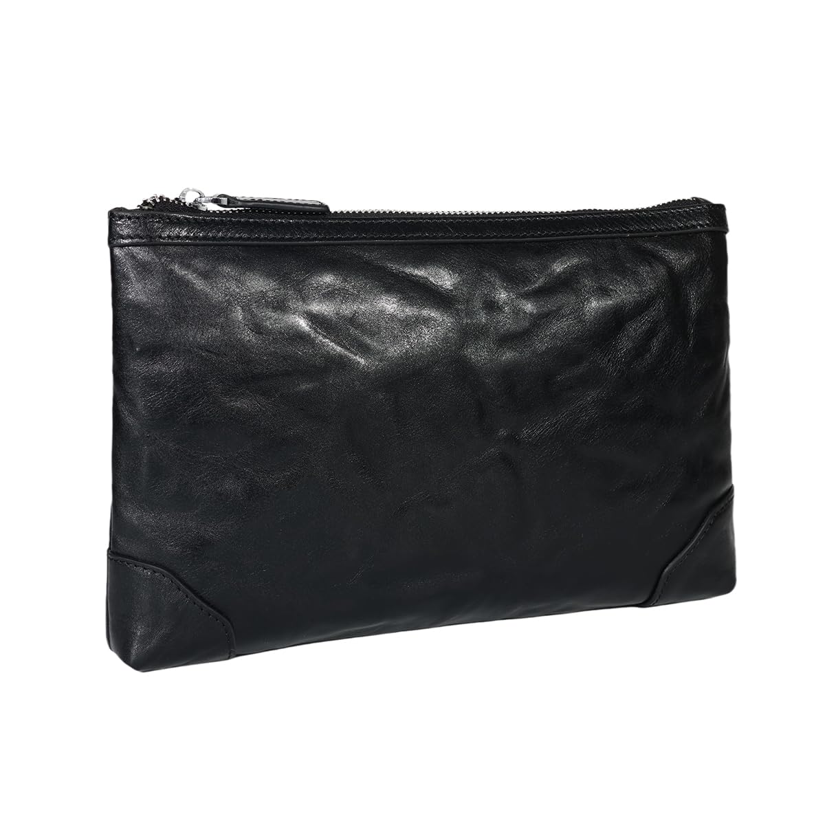 Pochette in vera pelle per uomo borsa da polso borsa da lavoro grande borsa a busta