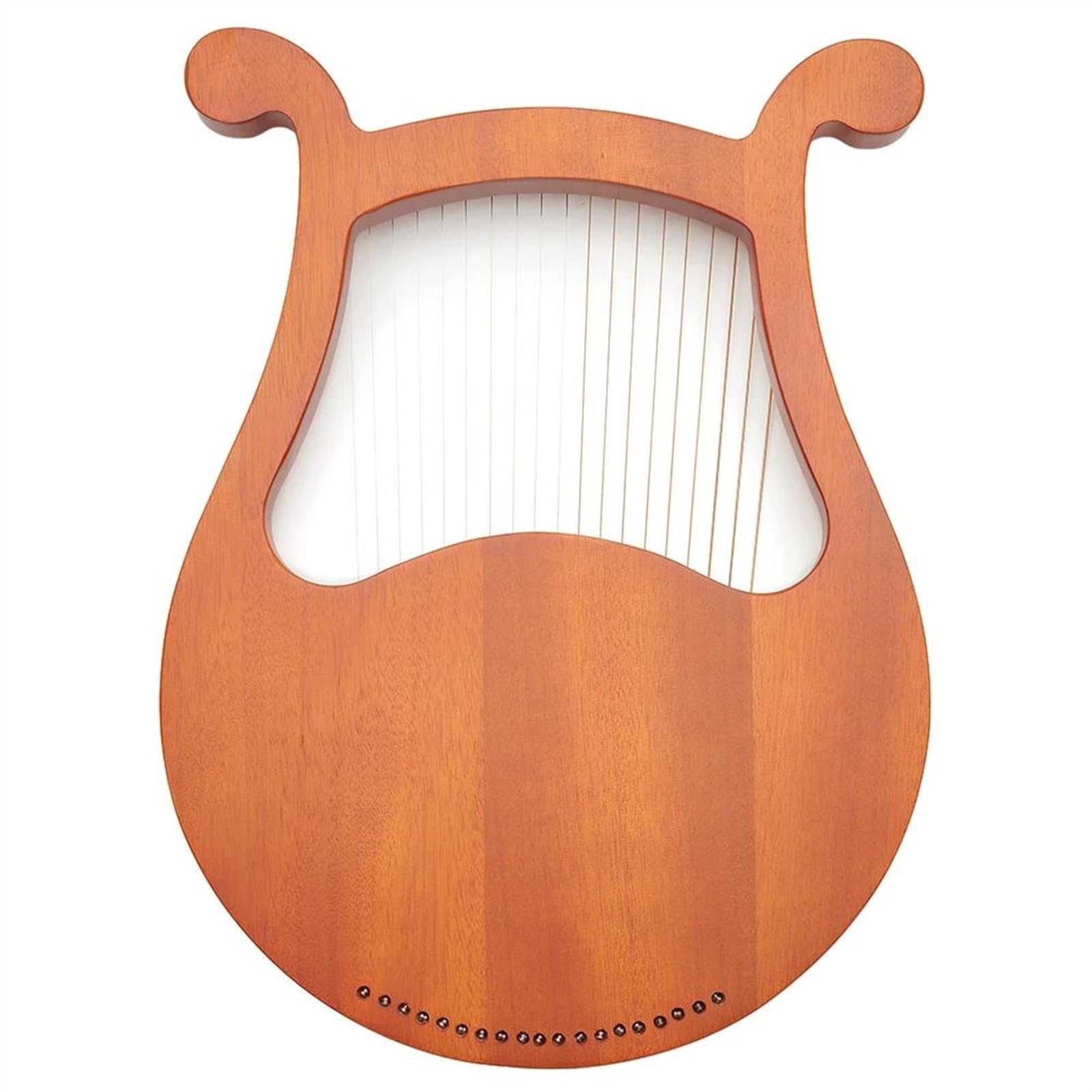 Erwachsene harfe 1set 19 Saiten Mahagoni Leier Harfe Musical Instrument Mit Stimmschlüssel Ersatz String Mahagoni Musical Instrument Teil(Lotus)