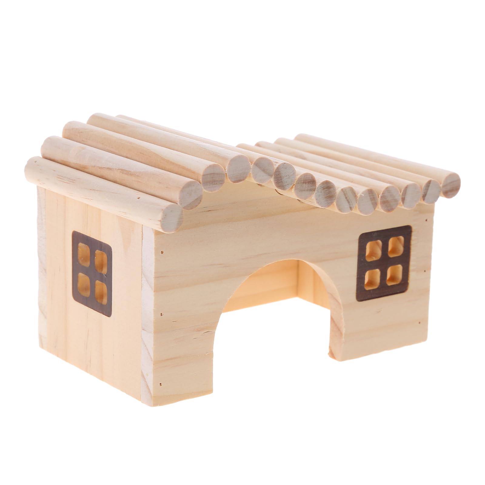 NEWFT Wooden Hamster House Staircase Chinchillas Nest Bed for Small Pets Small Pets Cage Hamster Accessories