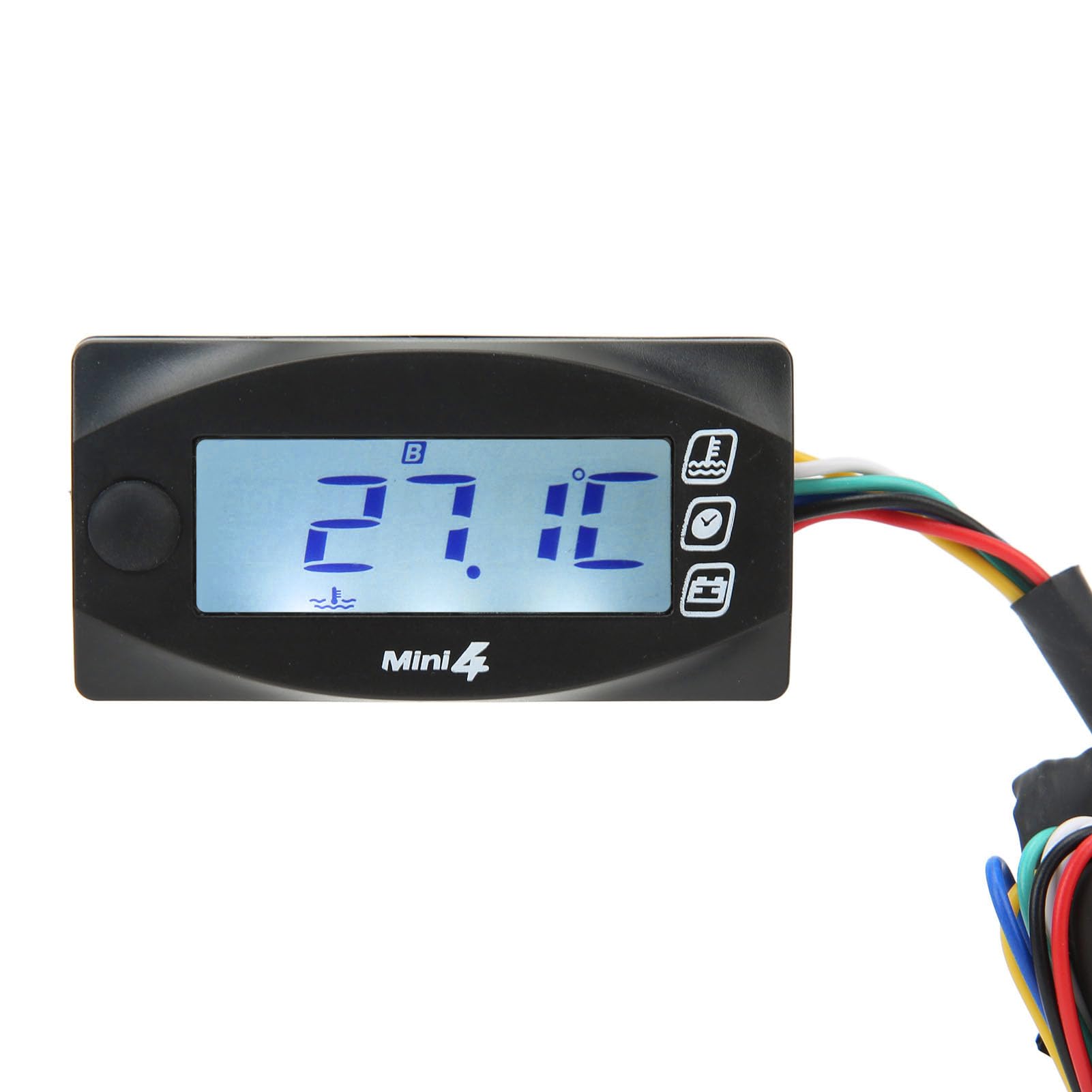 Termómetro para Motocicletas, Fácil Instalación Pantalla Digital Uniforme para Advertencia de Sobretemperatura en Motocicletas (M20*1,0)