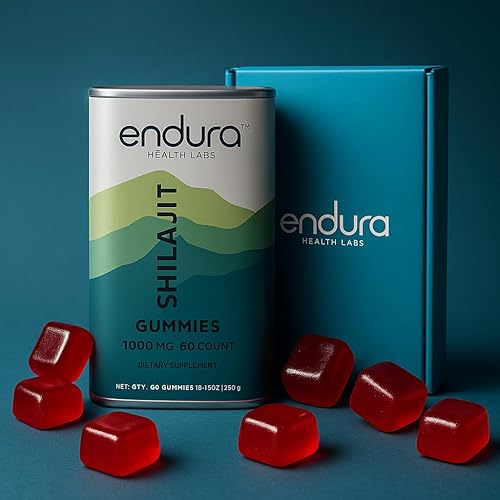 Miniatura 8 de Endura - Gomitas Shilajit puras del Himalaya para hombres y mujeres  con Ashwagandha KSM 66, musgo marino, miel de manuka, cúrcuma, aceite de
