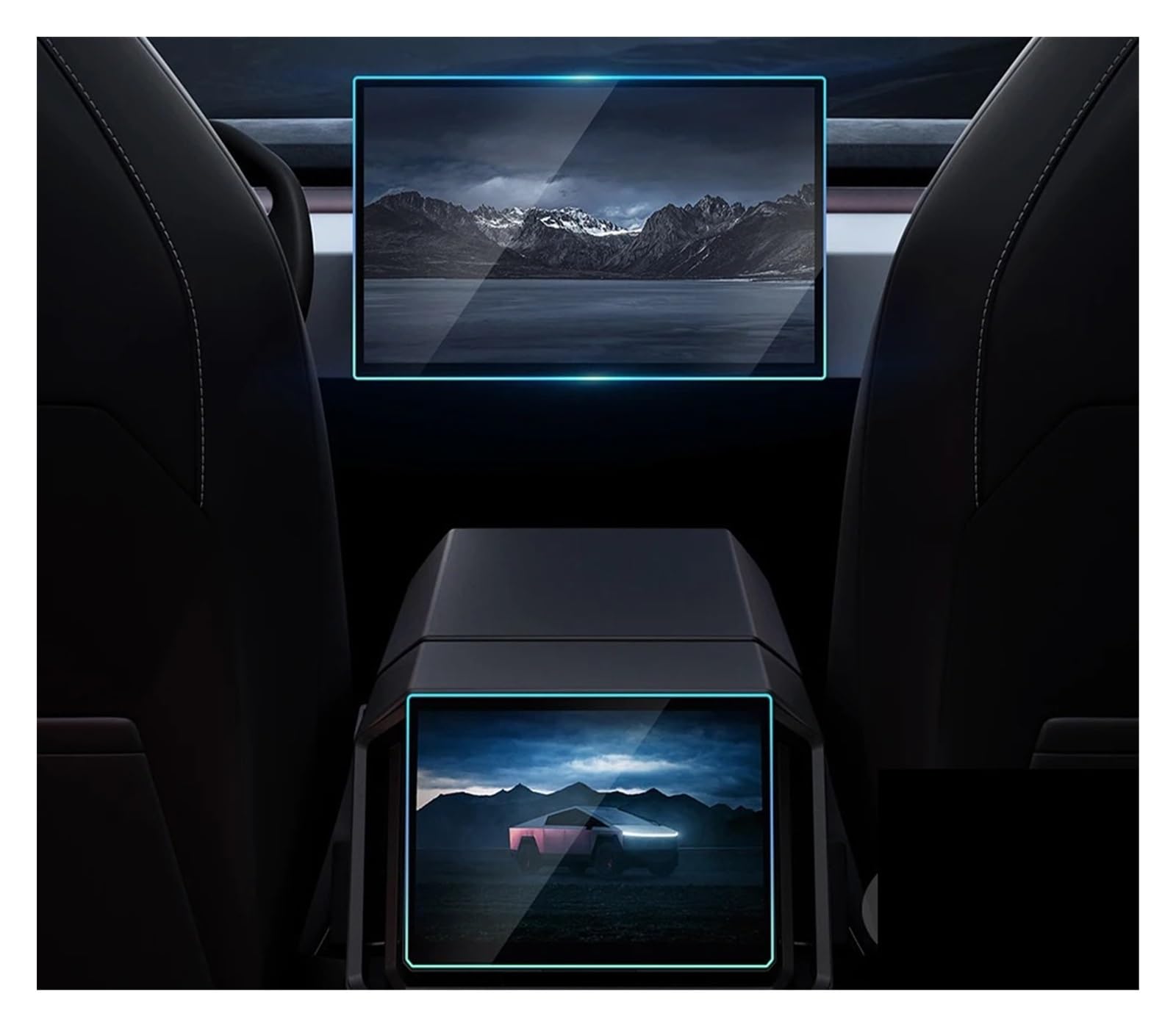 TPU Transparent Film Für Te&SLA Cybertruck 2024 2025 2026 Navigation Bildschirm Vorne Hinten Center Konsole Zentrale Steuerung Aufkleber Schutzfolie