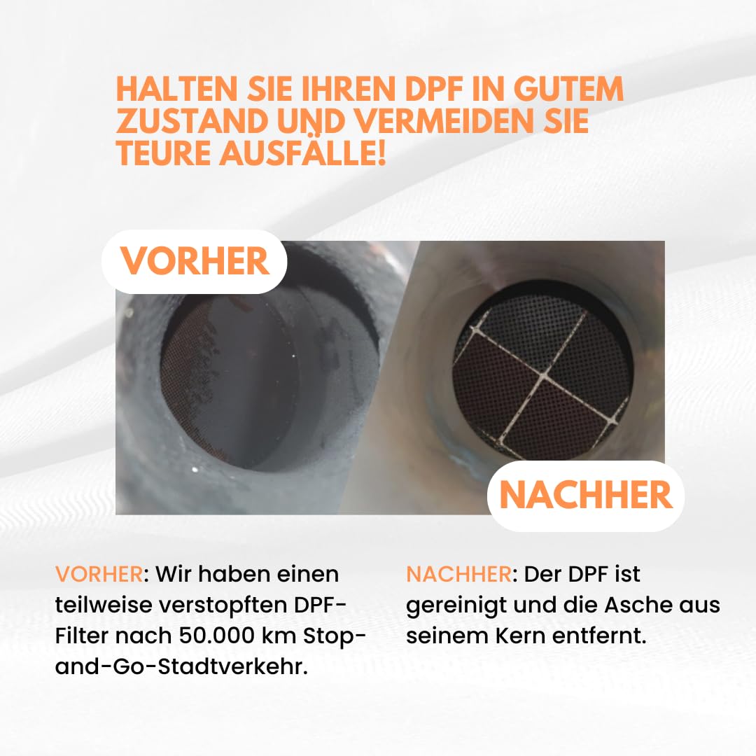 Xenum DPF Cleaner 400ml – Effektive Reinigung des Dieselpartikelfilters (DPF) ohne Ausbau + Nitrilhandschuhe und Sprühsonde – Verlängert die Lebensdauer und verhindert Leistungsverlust
