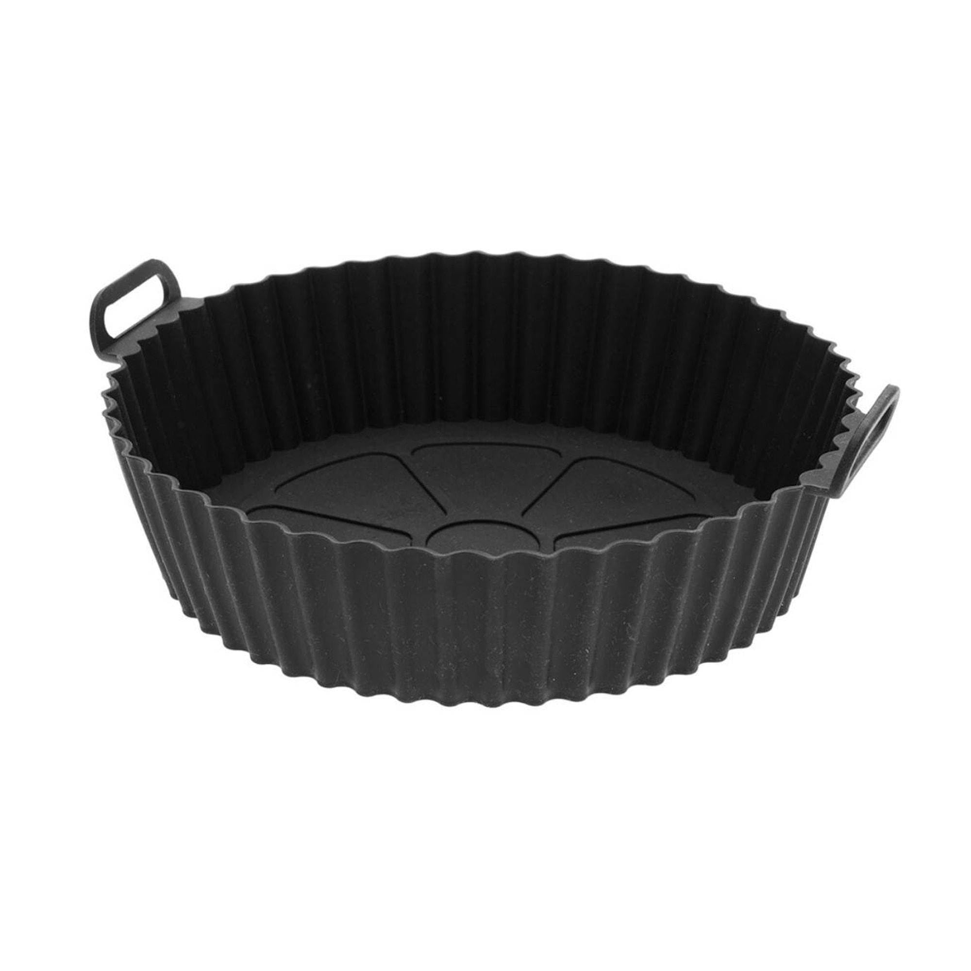 Well Home Silicone Airfryer Basket Diameter 20.5 cm Ideal for Healthy Food Cooking