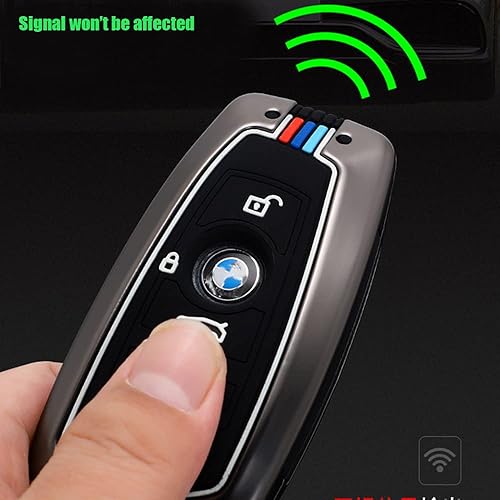 Miniatura 4 de Funda de metal de aleación de zinc para llavero BMW 1 3 4 5 6 7 F Series X3 X4 X5 X6 M5 F10 F20 entrada sin llave llavero control remoto llavero