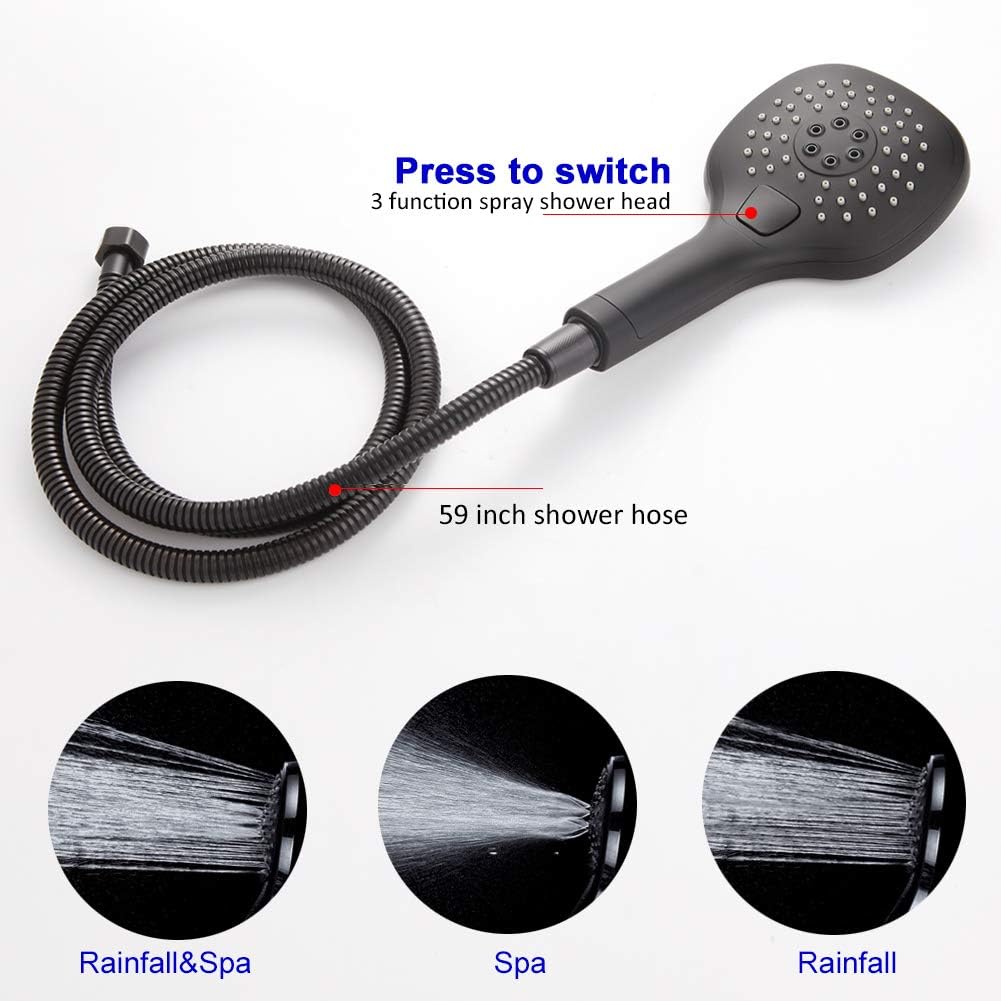 Uр Tо 60% оƒƒ Matte Black Wall Mounted Tub Faucet with Hand Shower, Wall Mount Bathroom Tub Filler Spout Single Handle Solid Brass Bathtub Faucet with Handheld Shower for Bath 60% оƒƒ Dіѕсоunt Matte Black Wall Mounted Tub Faucet with Hand Shower, Wall Mount Bathroom Tub Filler Spout Single Handle Solid Brass Bathtub Faucet with Handheld Shower for Bath