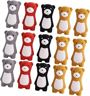 Toyvian 48 Peças Borracha De Urso Lápis Borrachas Fofas Para Desenhar Borrachas Desmontáveis Mini Borrachas 3D Desenho Animado Borracha Fofa