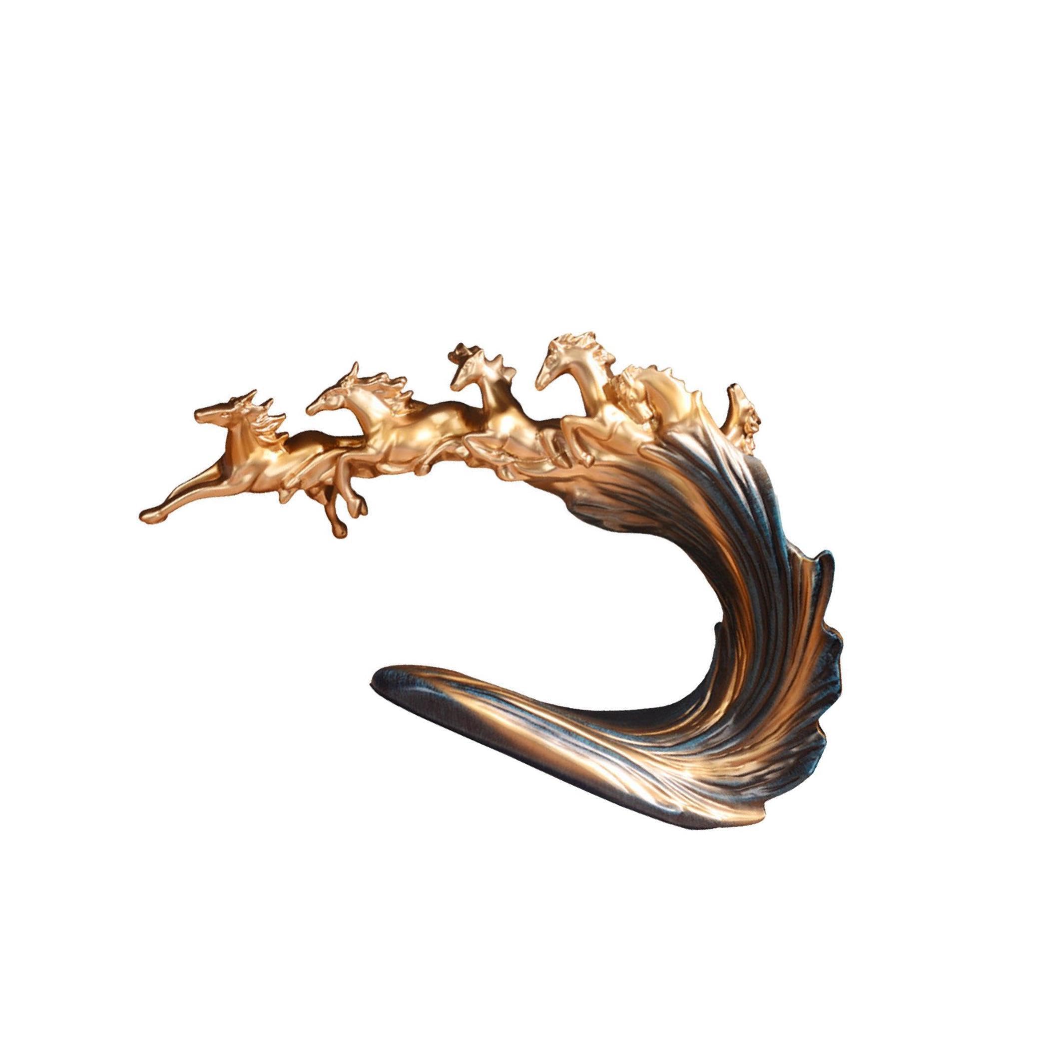 ALCXAZS Unique Horse Statue for Majestic Horse Ornament for Tabletop Furnishing Collectible
