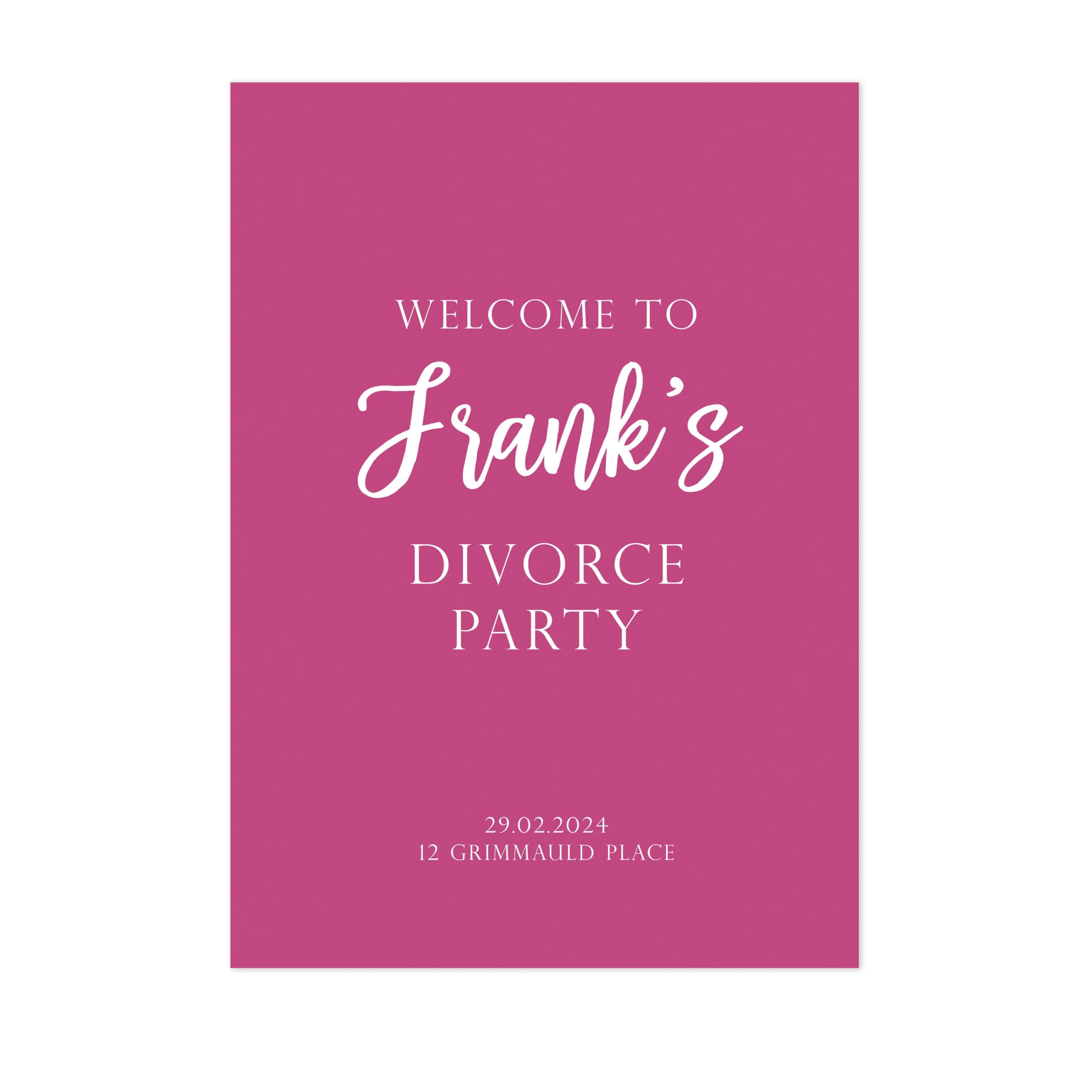 Manta Makes Hen party accessories classy hen party sign with optional stand,hen do accessories or hen party decorations,bride to be hen do decorations,bride to be decorations (Cerise, A4)
