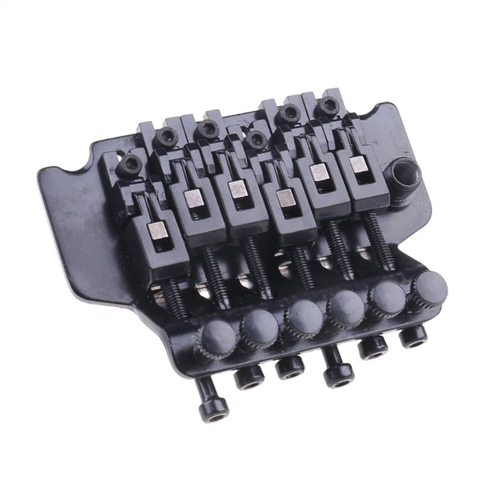 Juego de Puente de Guitarra Puente De Bajo Eléctrico De 6 Cuerdas, Sillines De Rodillo, Puente, Piezas Traseras, Traje Para Bajo, Accesorios De Repuesto Para Guitarra Puente de Guitarra