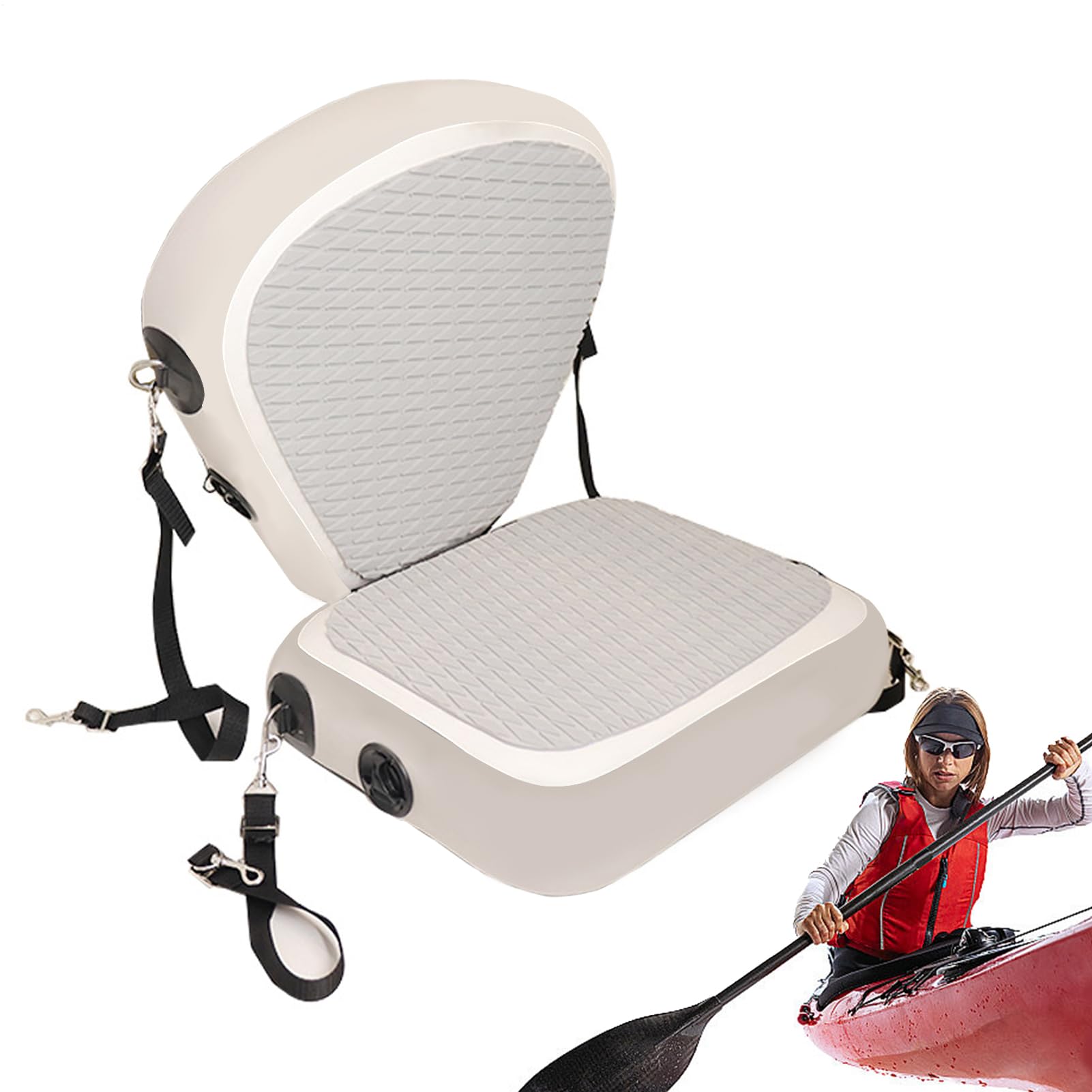 Aufblasbarer Kanusitz, Paddle-Board-Sitz | Wasserdichter, Verstellbarer Paddle-Board-Sitz - Mehrzweck-Bootssitz, Outdoor-Paddle-Board-Sitz Fischerboote, Kajaks