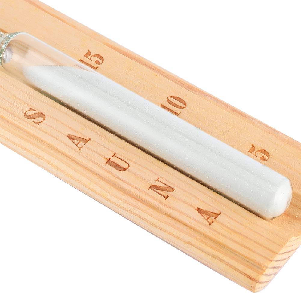 Minuteur de Sablier en Bois pour Sauna, Sablier Mural Classique de 15 Minutes pour Saunas Spa