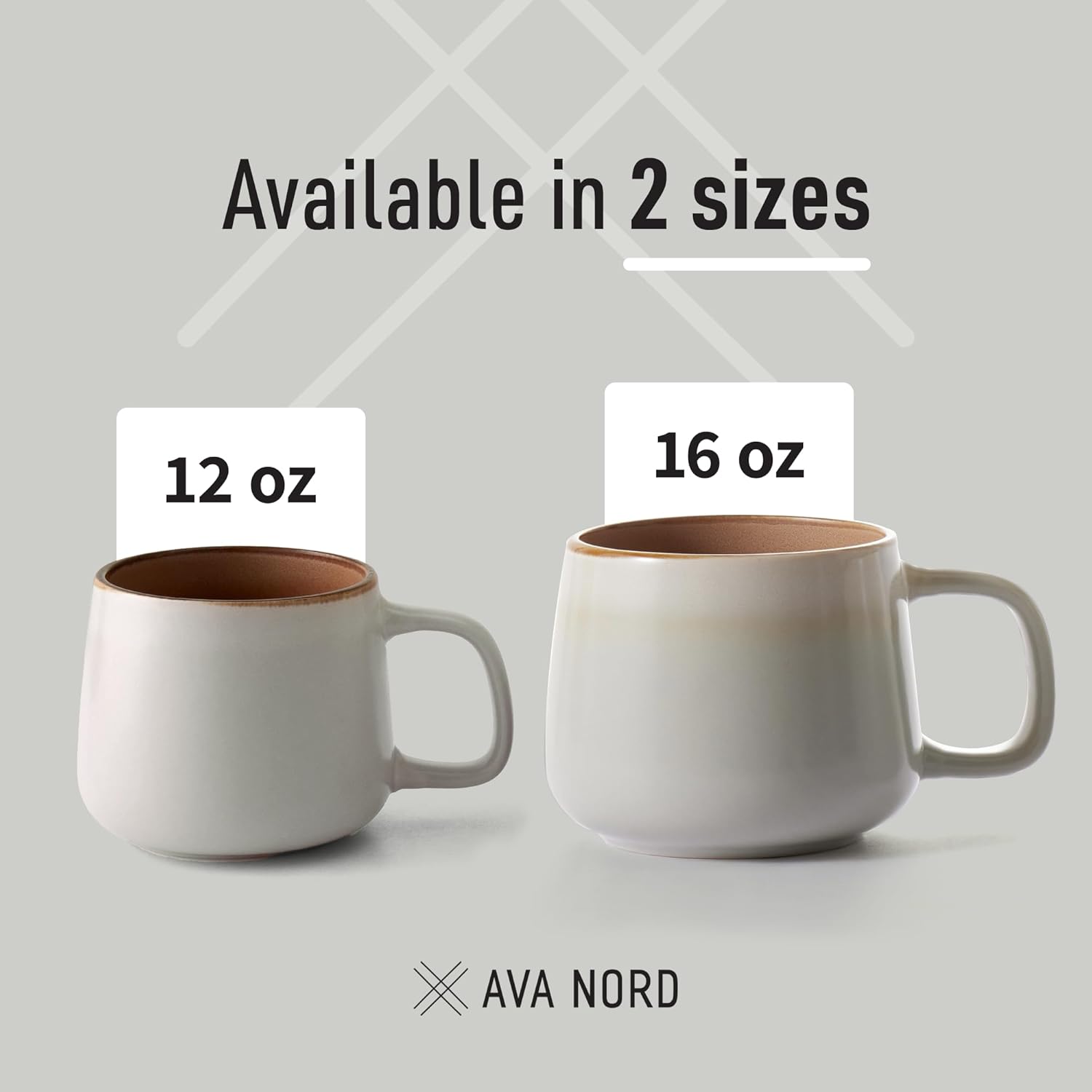 Ceramic Coffee Mugs Set of 4 | 12 oz Stoneware Coffee Cups | Lead-Free, Non-Toxic | Microwave and Dishwasher Safe | Comfortable Handle | Aesthetic Nordic Design for Tea and Latte | Sage Ash - Image 5