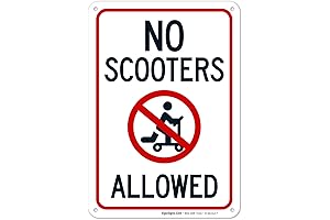 Rust Resistant No Scooters Allowed Sign