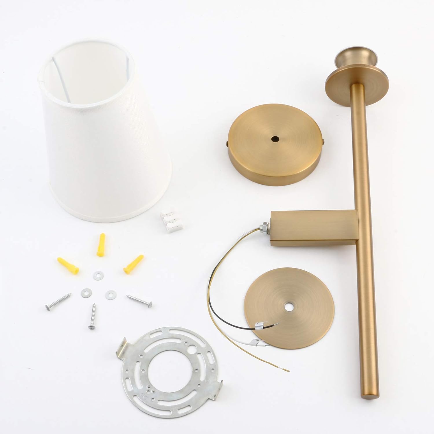 Best Cyber Deals 🔥 Permo Set of 2 Modern Classy Vintage Wall Sconce with Flared White Textile Lamp Shade Living Room Bedside Reading Fireplace Area Wall Light Fixture (Antique) Black Friday Clearance Permo Set of 2 Modern Classy Vintage Wall Sconce with Flared White Textile Lamp Shade Living Room Bedside Reading Fireplace Area Wall Light Fixture (Antique)