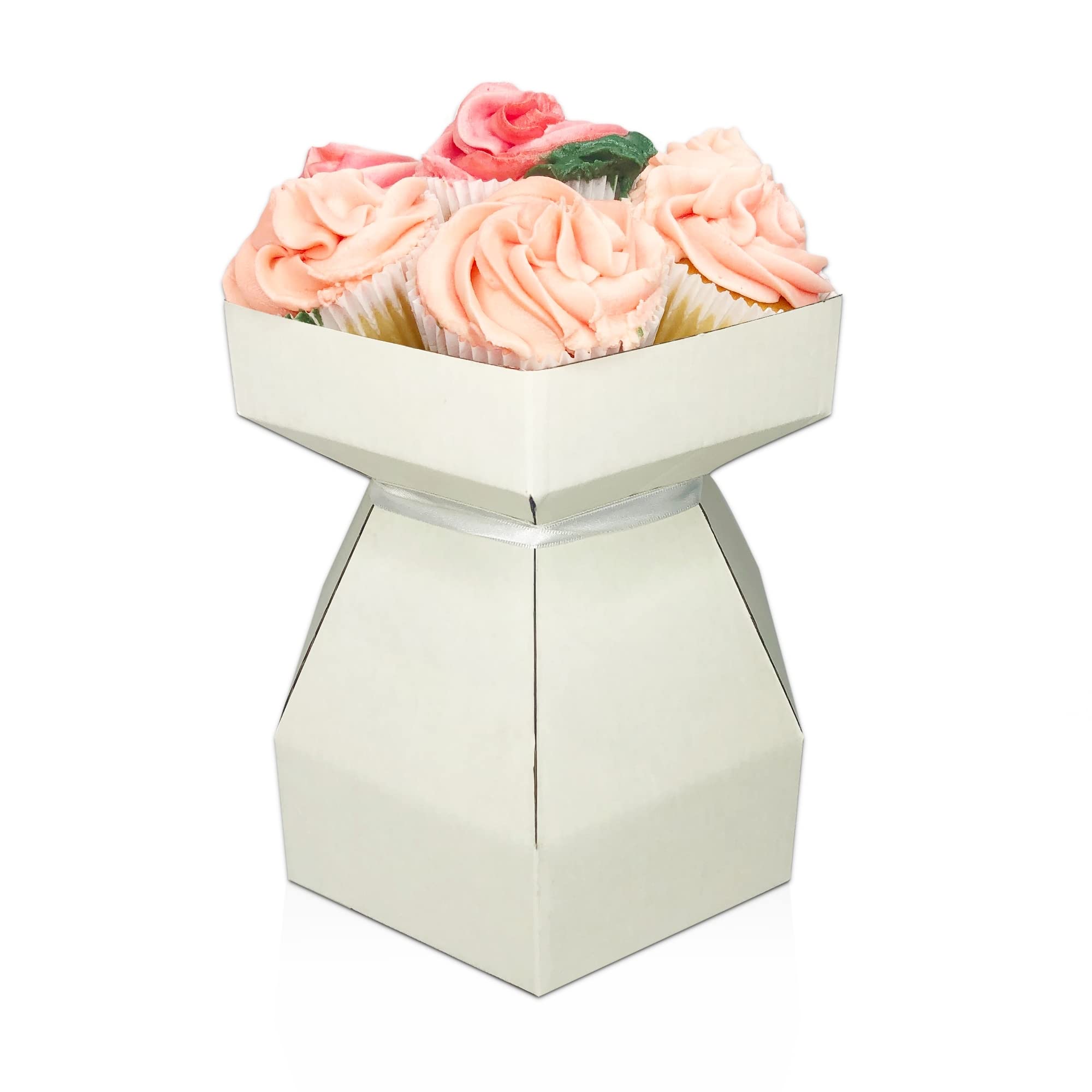 The Cake Decorating Co. Cupcake Bouquet Box Kit Ivory, Off-white