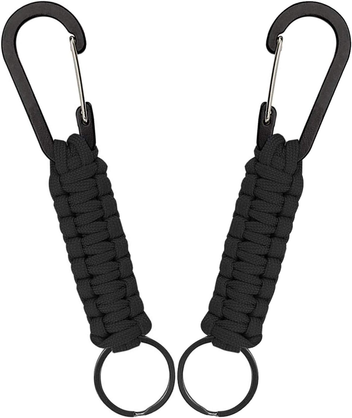 XCOZU 2 Pack Paracord Keychain, Paracord Key Chain Paracord Keyring