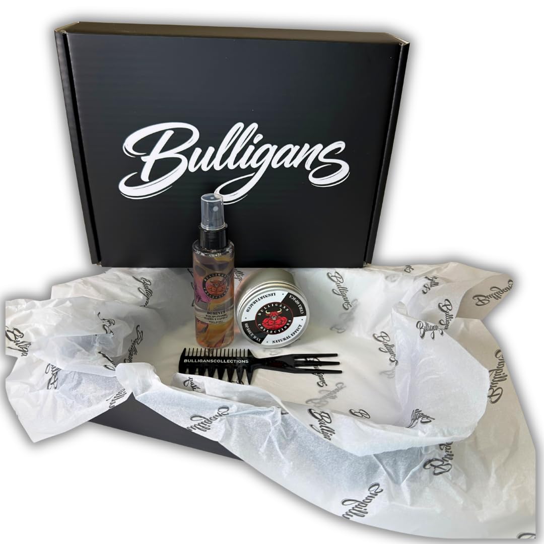 Bulligans Box Slick Back Old Money effetto naturale Cera Opaca e Disciplinante spray