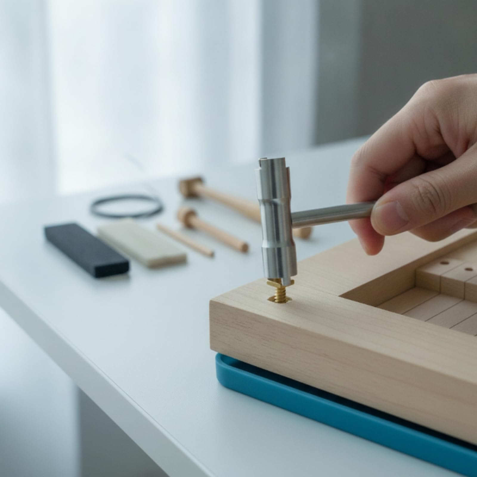 Outil d'Accordage Clé de Réglage Clé d'Ajustement Clé à Double Embout Métal Accès Interne et Réglage Latéral Facilités Adaptée aux Techniciens Lutherie Ateliers d'Entretien