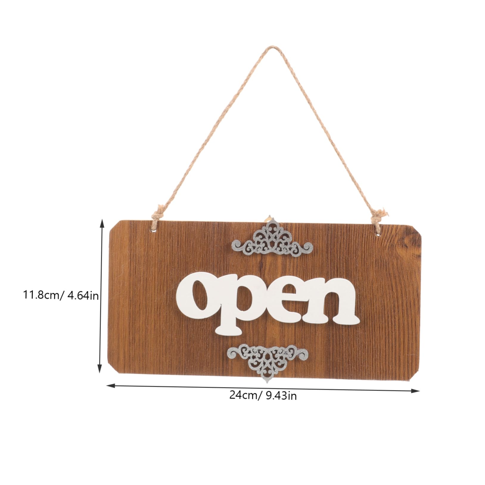 Amazon | ULTECHNOVO 両面木製オープンクサイン 吊り下げ式ドア