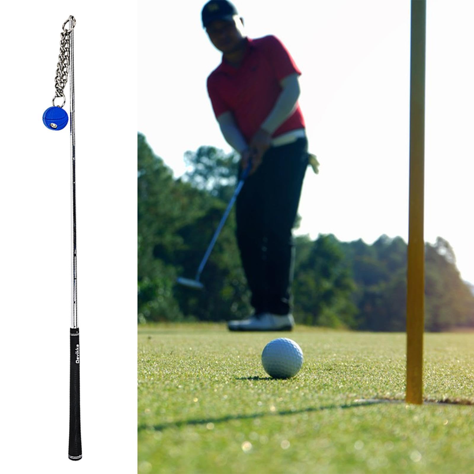 Entrenador de Golf Swing Ayuda Entrenamiento Práctica Equipo Bastón de Calentamiento Balance Función Mejorar Velocidad Precisión Material Acero