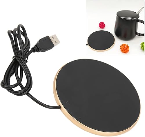 Miniatura 2 de Calentador de tazas y calentador de tazas de café para escritorio, calentador eléctrico de bebidas, plato calentador de café y juego de tazas para