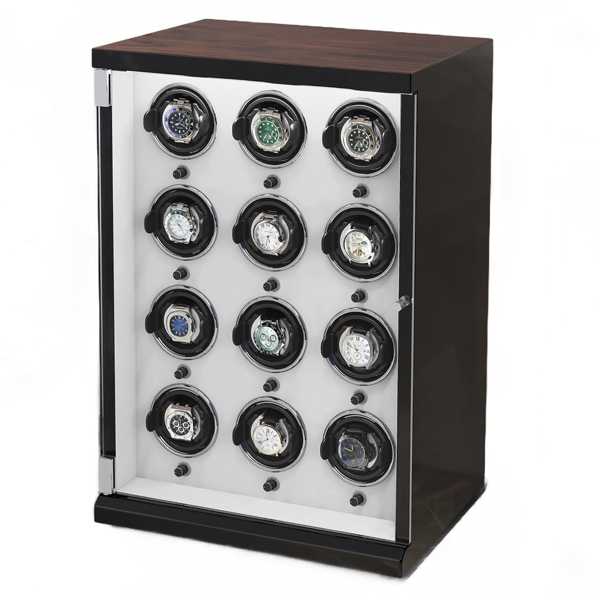 Scatola carica orologi automatica per orologi da 1/2/4/6/9/12/16, 5 modalità di rotazione per orologi da uomo e da donna (P A)