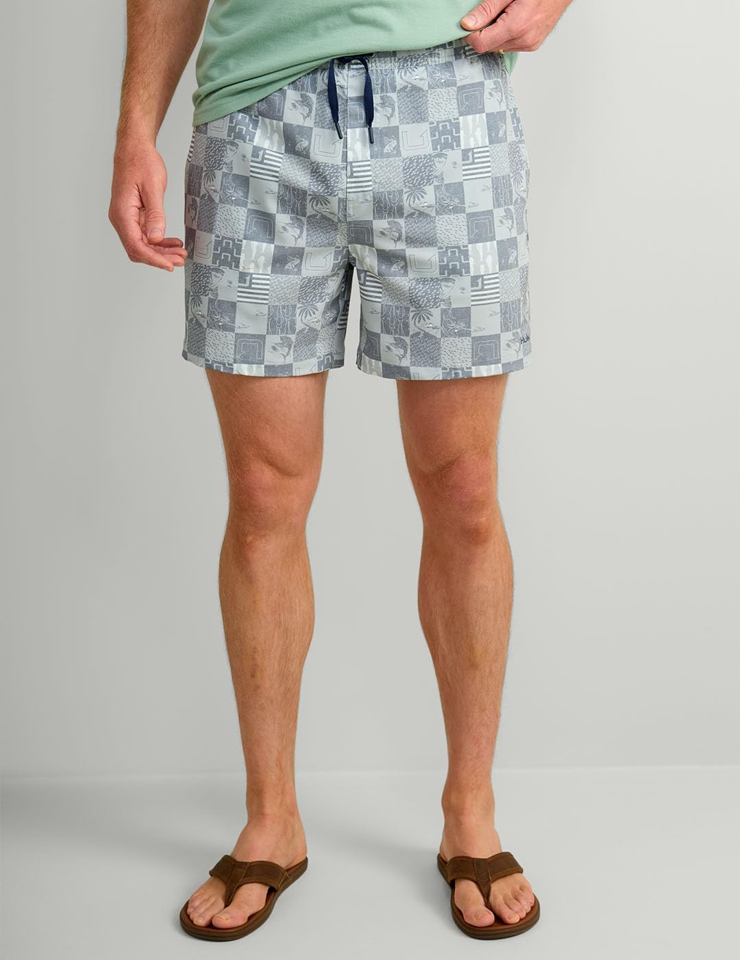 HUK Mens Pursuit Volley Pattern, Quick-Dry Swim Shorts for Men - Image 2