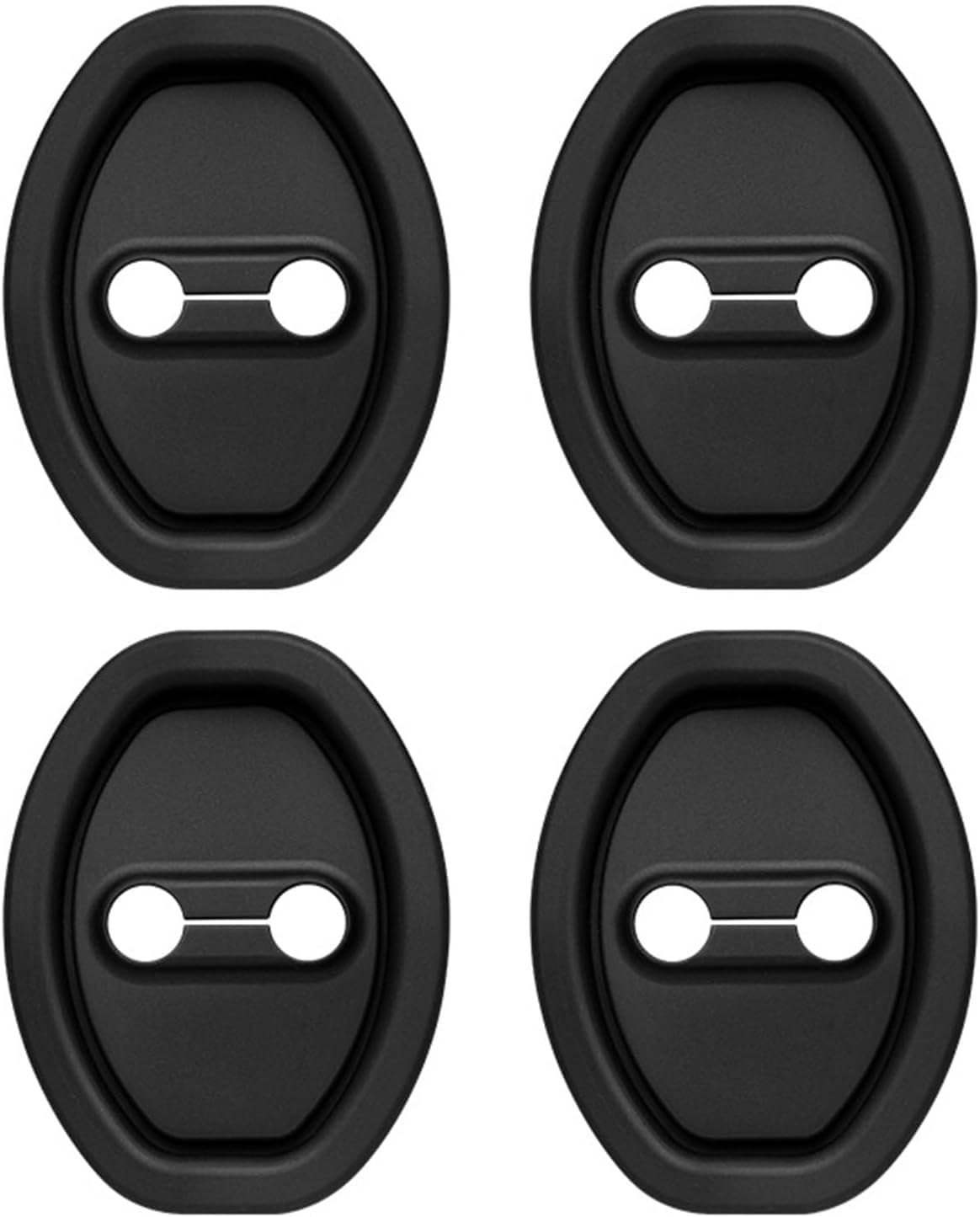 Car Door Lock Cover Protector Silicone Adhesive Cover for Car Door Latch Waterproof Dustproof Black 4 Pcs-image-31