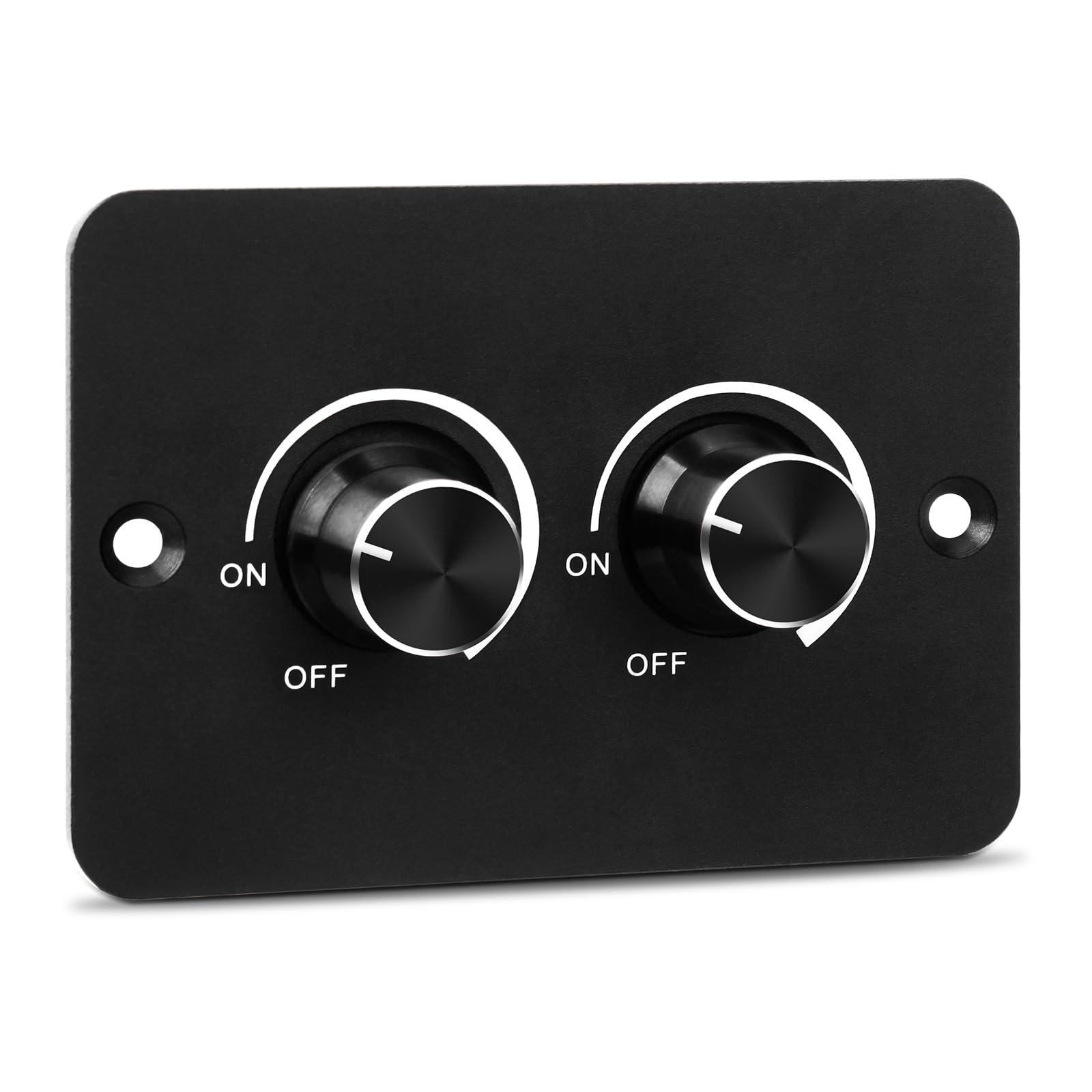 RGBZONE DC 12V RV LED Dimmer Switch, 2 Gang PWM RV LED Dimmer, Travel Trailers, Marine, Camper Van, Trucks, Suitable LED Strip Lights, Ambience Light,