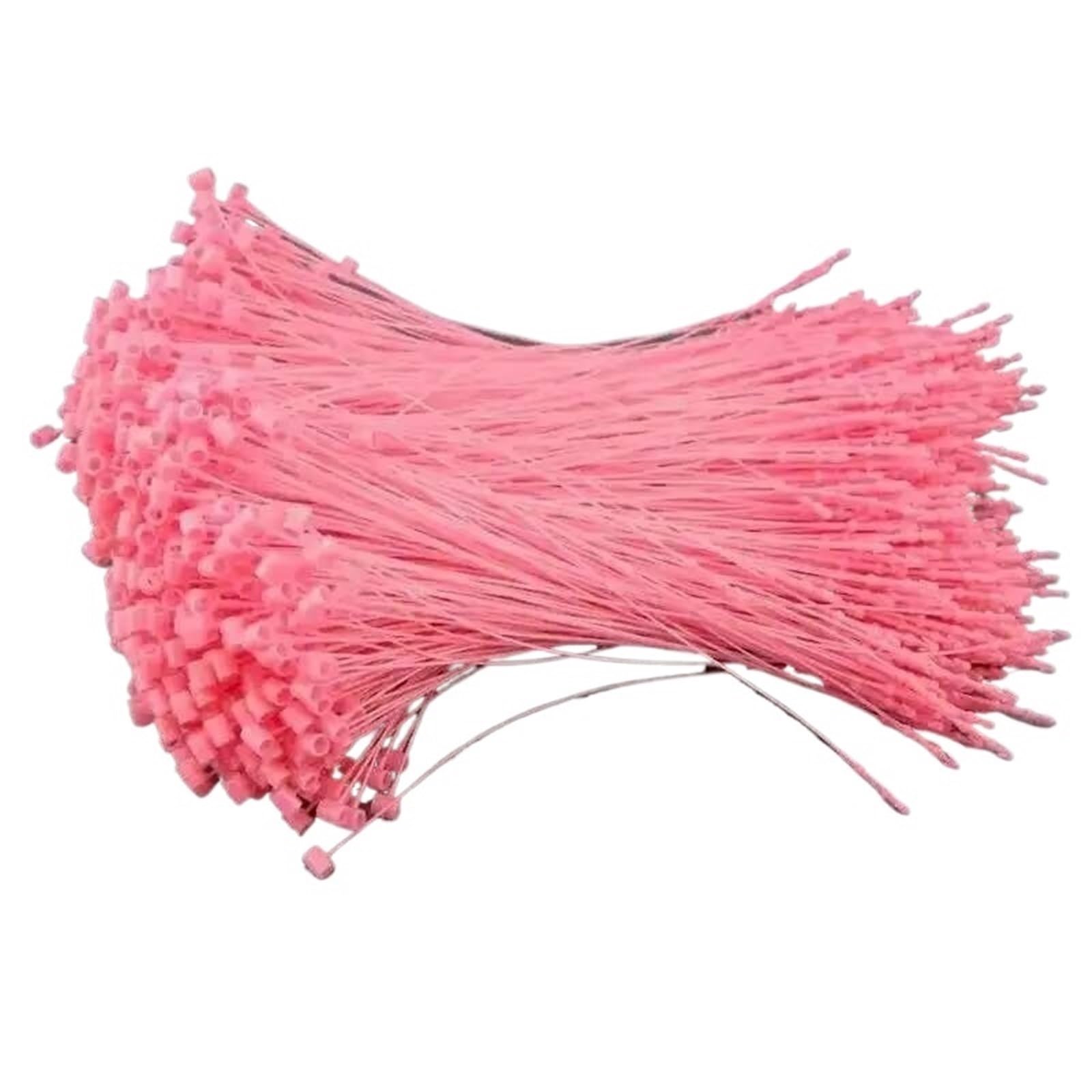 5000 chiusure per pistola etichettatrice, in plastica, per indumenti, vestiti, prezzi, etichette, chiusura a scatto, fibbie per corda (rosa)
