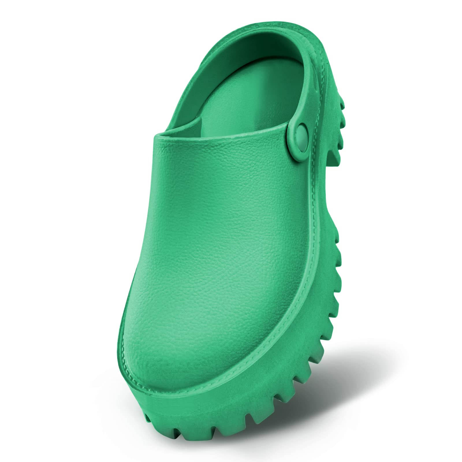 Women Platform Thick Soled Slippers,Beige Slip On Clogs Casual Non Slip Home Lazy Waterproof Fashion Sandals