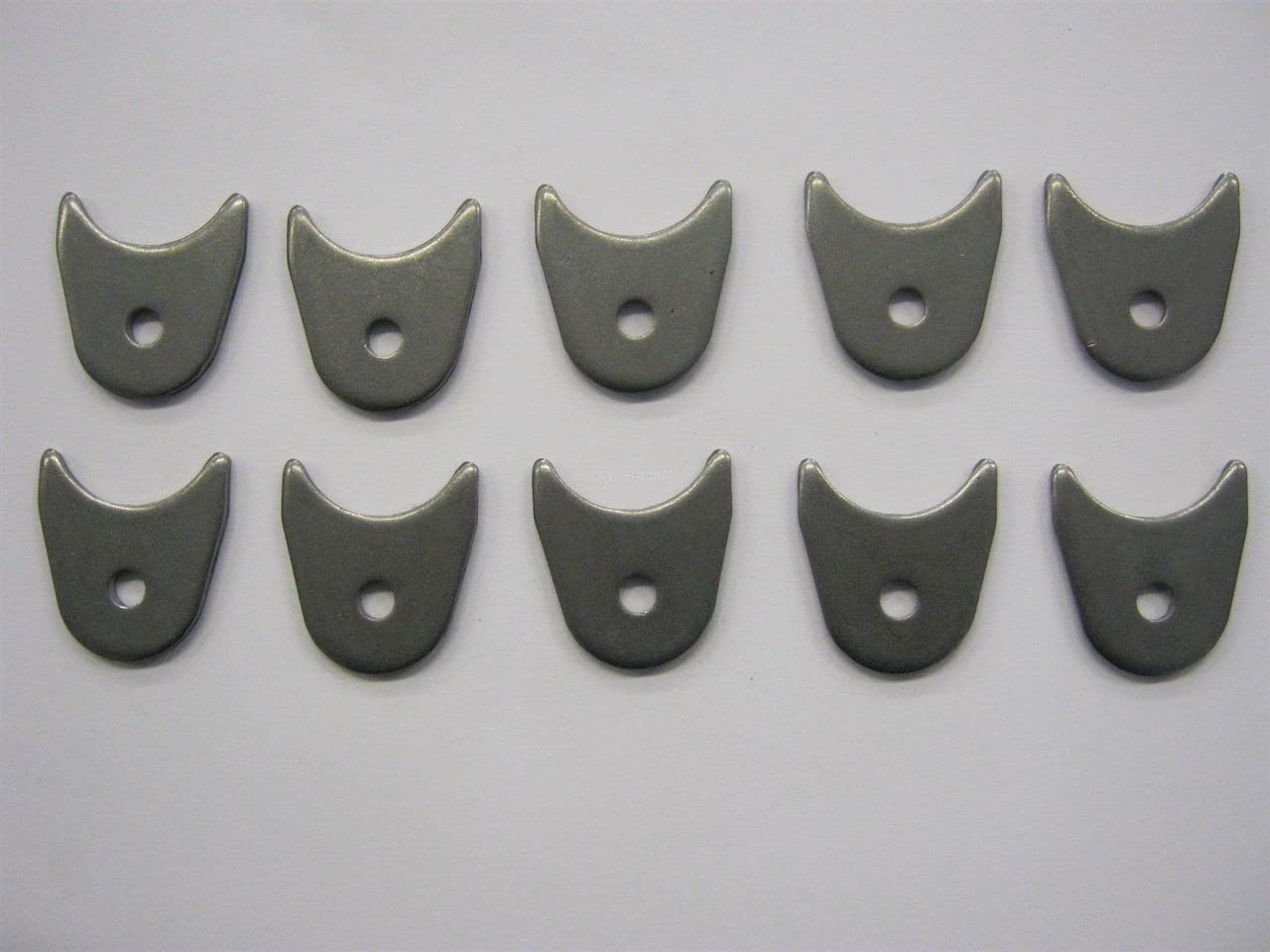 Body Tab Radius Mounts 10 pack 1/4" Hole Gussets Mounting Tab .130" thick Flat