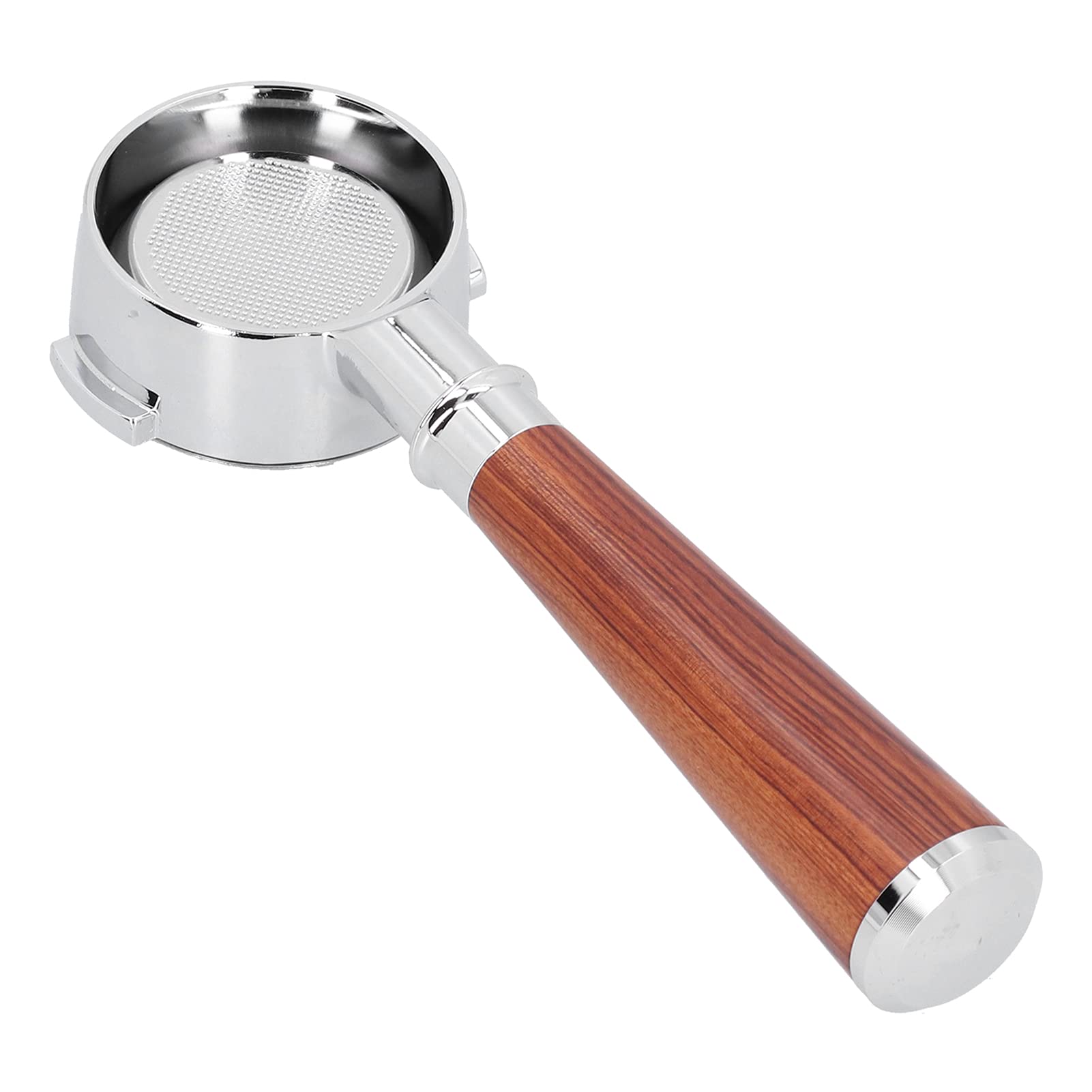 para Máquina de café de 58 Mm, Portafiltro Ergonómico sin Fondo de Madera para E61 y Más, Perfecto para los Amantes del café con Excelente Control de Extracción (Aleación E61, palisandro