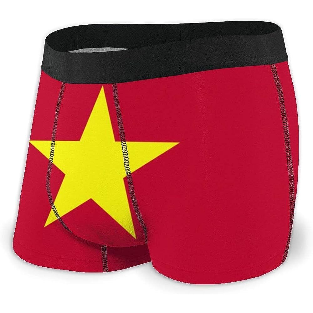 934 Men's Boxer Briefs 4545 Underwear Trunks Vietnam Flag Sport Underwear Soft Boxers Shorts Classic Underwear M