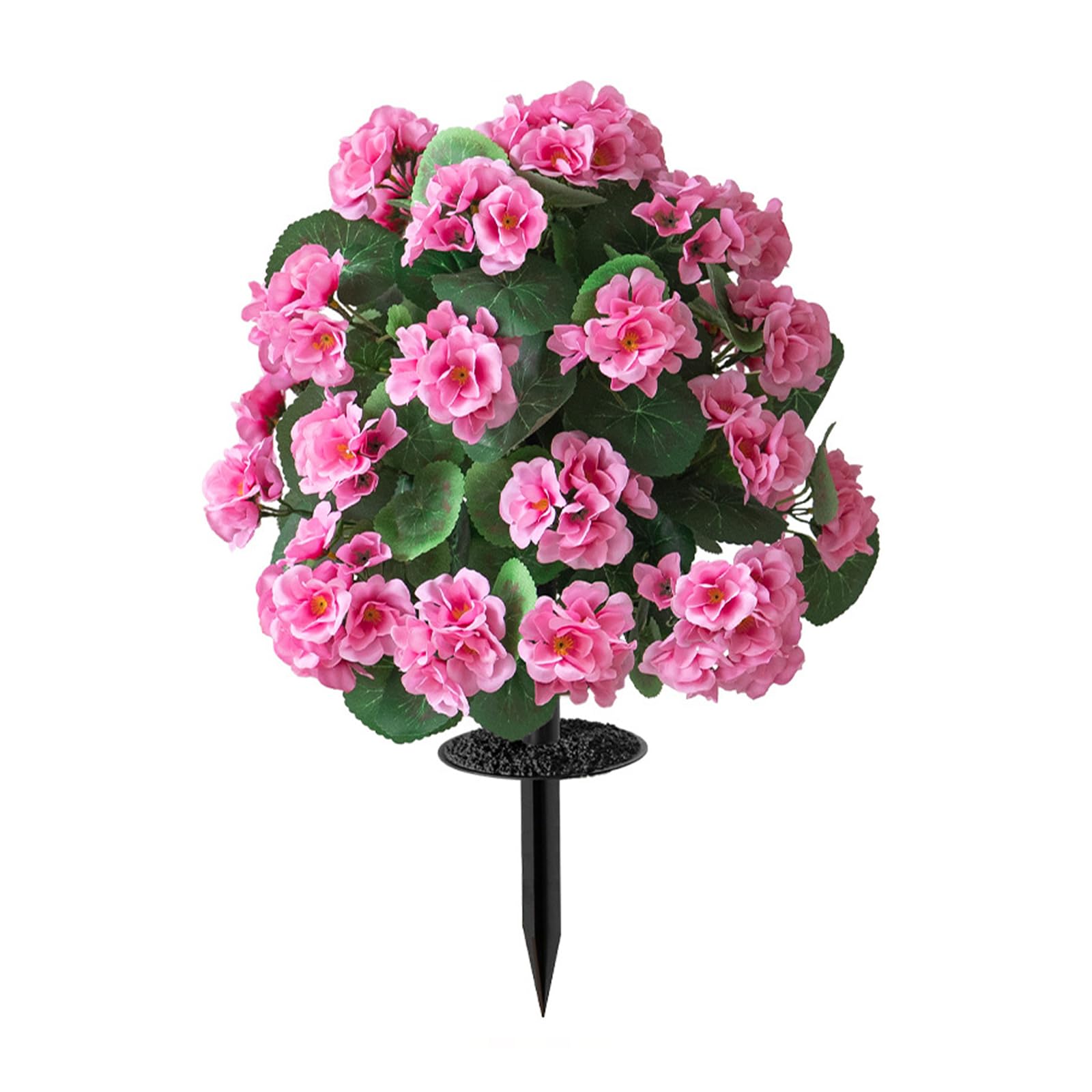 ZEPFJHE Realistic Crabapple Flower Ground Stake Artificial Floral Decors Floor Insert for Home Garden Parties Wedding Decoration Celebration Blossomy Arrangements