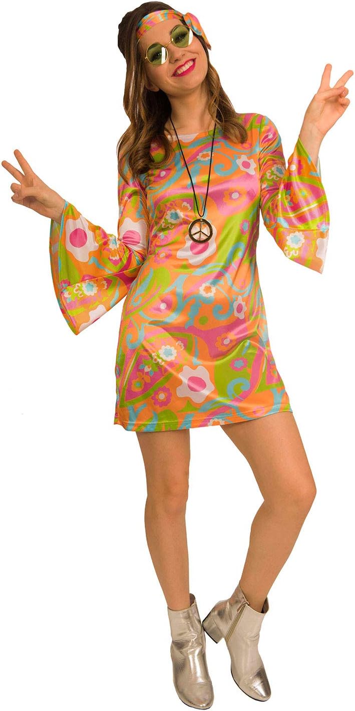 amscan 9905140 60's Groovy Costume Set, 16-18 Years-2 Pcs
