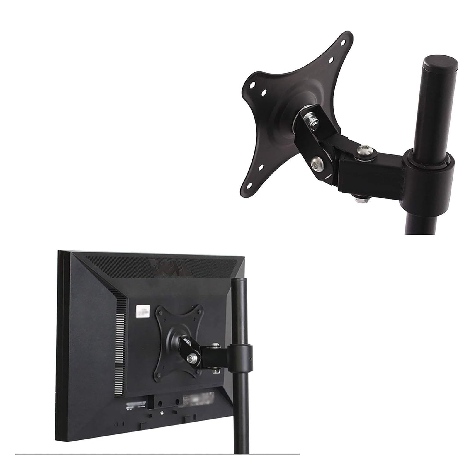 Support de Sol pour écran LCD - Trépied pour Moniteur, Support de Sol pour écran TV, Cadre Universel Mobile de Levage et de Rotation, Support de Sol pour écran LCD,One Cross Arm
