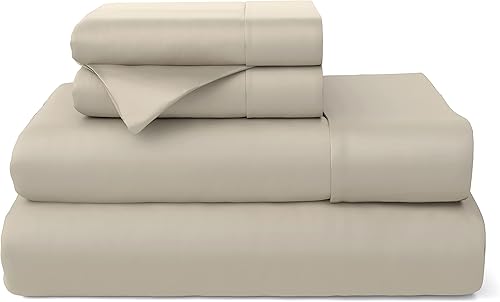 Miniatura 8 de Cosy House Collection Juego de sábanas de rayón prémium derivado de bambú, mezcla refrescante, bolsillo profundo, ropa de cama ultrasuave y