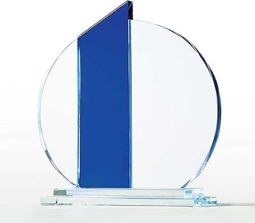 Miniatura 2 de Baudville Trofeo con bandas azules grabadas