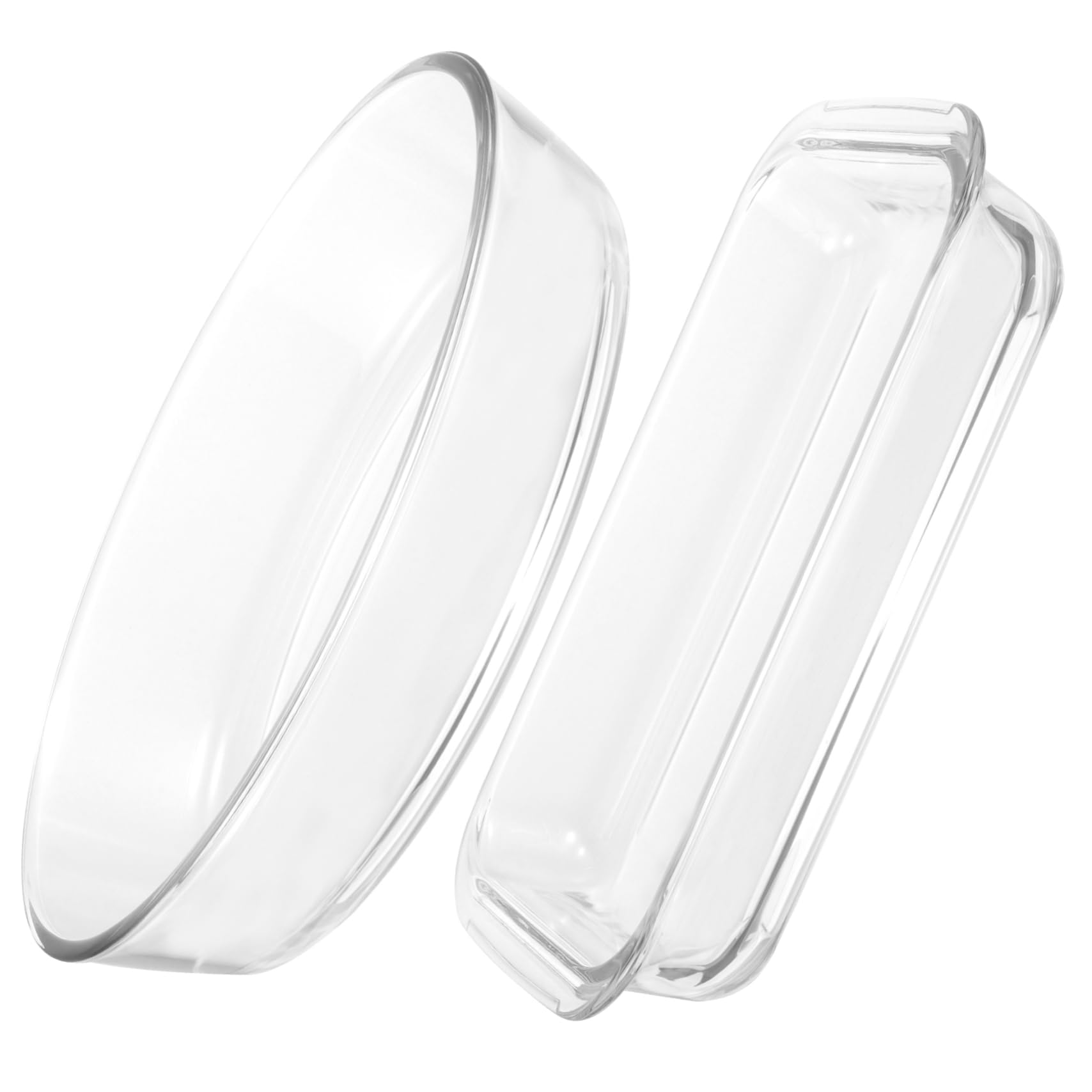 Platos de vidrio para horno duraderos y aptos para lavavajillas en formato pack de 2