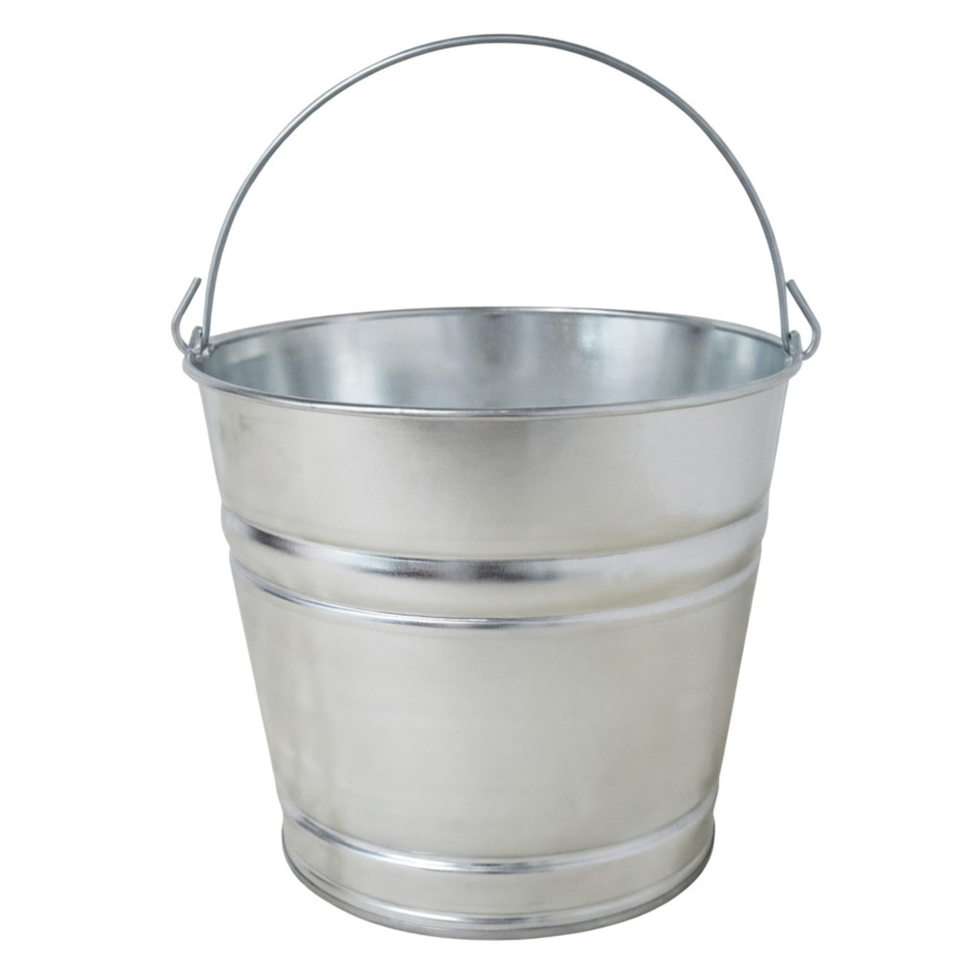 Hathoro Galvanized Steel Bucket/Pail, 10 Gallon Round