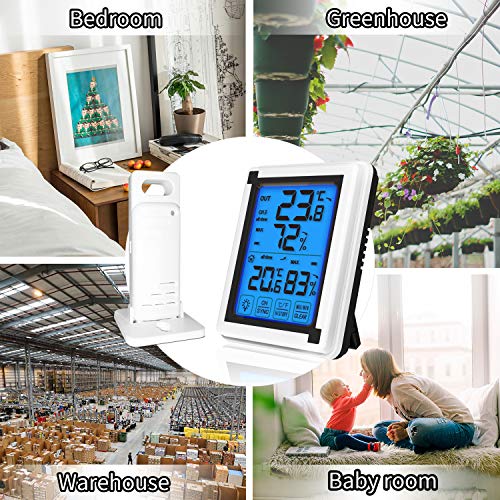Moniteur température précis ThreeH pour maison et jardin