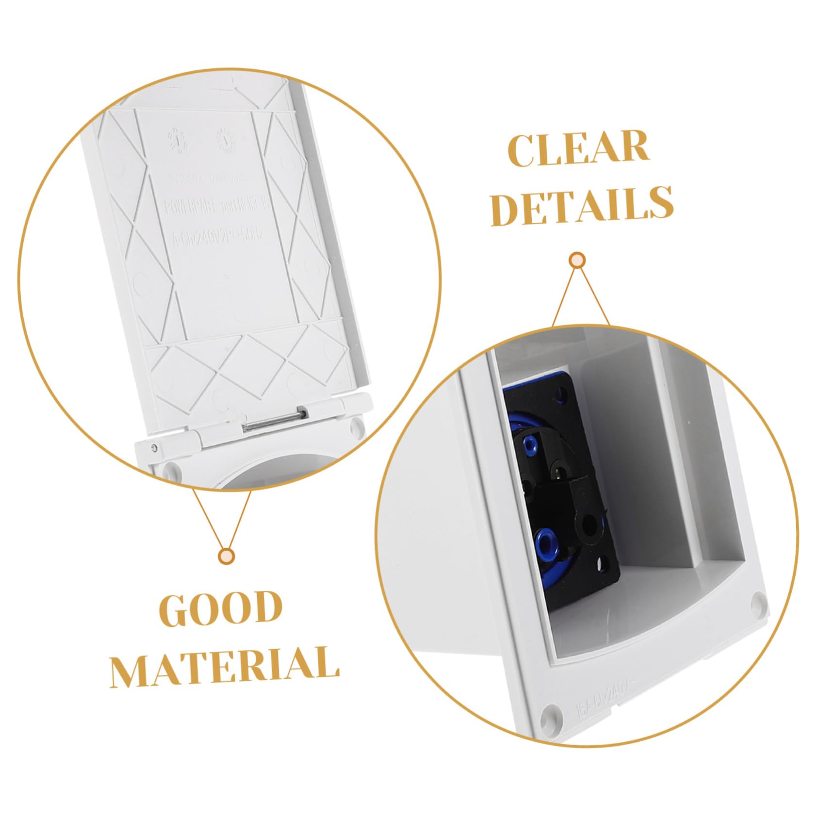 Gatuida 3stücke Rv Power Inlet Box Wetterfeste Außensteckdose Für Wohnmobile Für Generator Und Solarenergie Vielseitige Stromanschlusslösung Für Camping Und Reisen