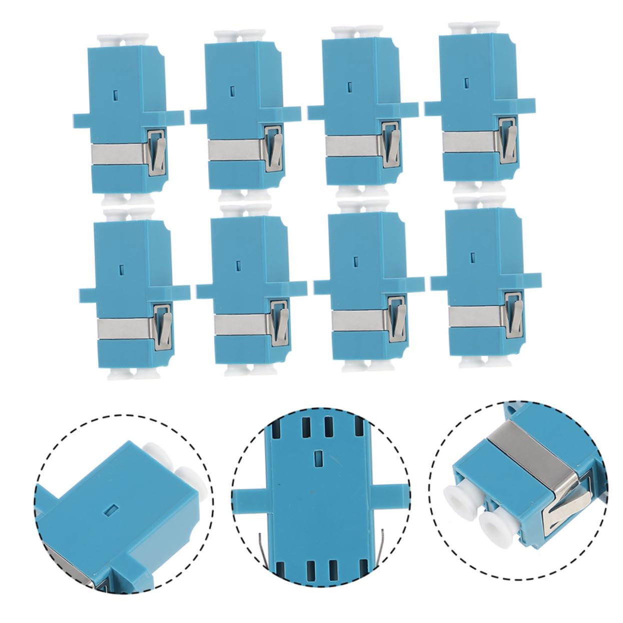 SHINEOFI 5 Sätze Koppler Adapter Hochwertige Netzwerkverbindung Für Optische Kabel Für Catv Und Datenübertragung Geringe Einfügeverluste Robuste Bauweise 12 Stück * 5