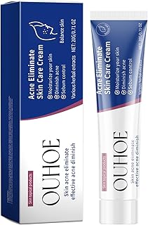 Crema facial de hierbas para el acné con ácid...