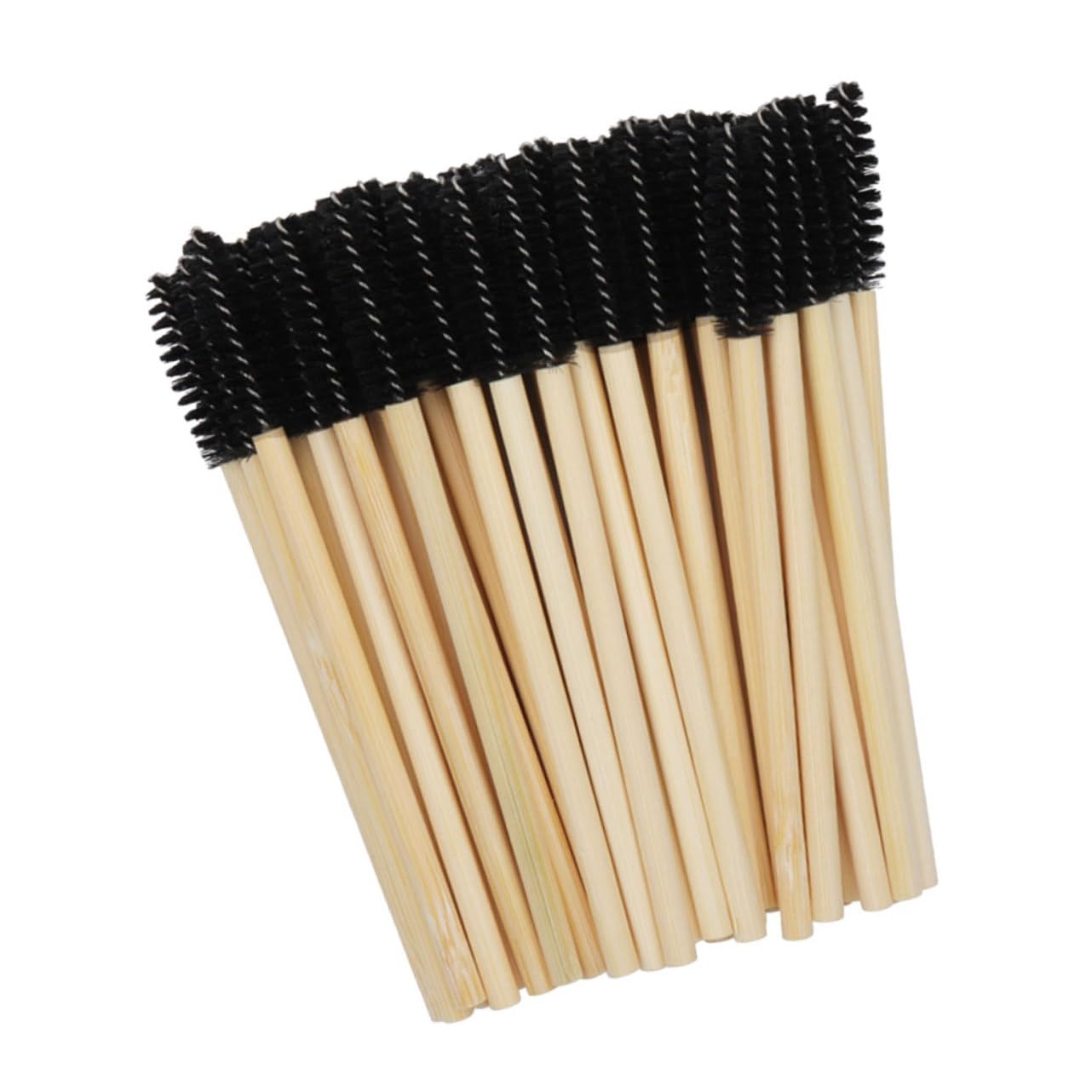 VICASKY 100pcs Disposable Mascara Applicators Eyelash Brush Eyebrow Wand Neat Application No Mess Easy to Use Portable