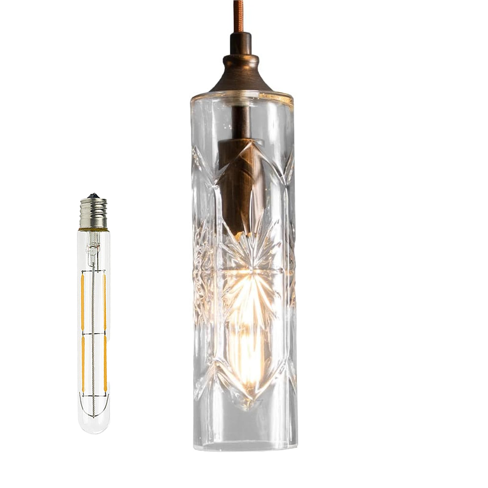 Amazon.co.jp : ムーラ ペンダントライト LED 北欧 ガラス グレースA