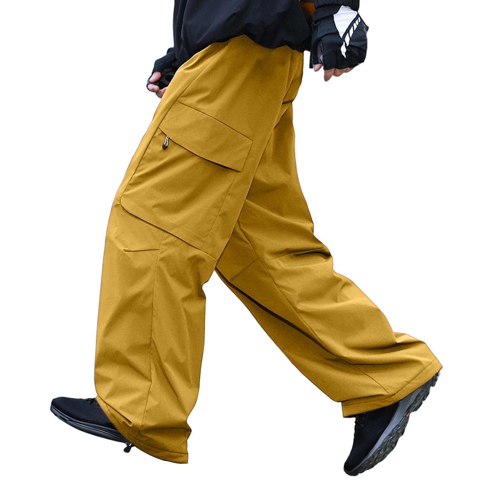Pantalons De Randonnée Homme Pantalon De Travail Pluie Moto Velo Tactique Imperméable Coupe Vent Baggy Convertible Décontracté Elastique Escalade Chasse Surpantalon Fitness Survetement Xxl Résistant