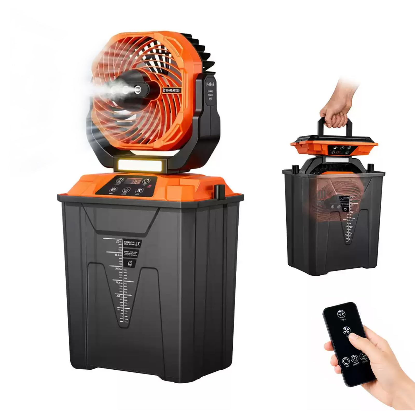 Ventilador portátil colgante para tiendas de campaña ideal para dormir fresco en verano